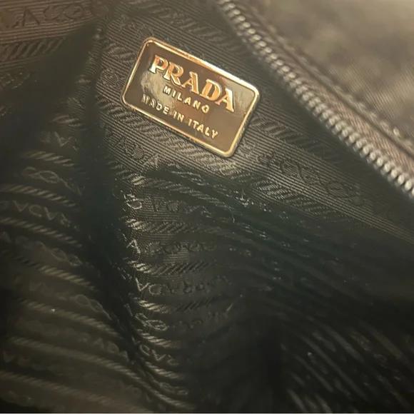Prada Black Nylon Tote Bag with Logo Detail EUC - Picture 10 of 16